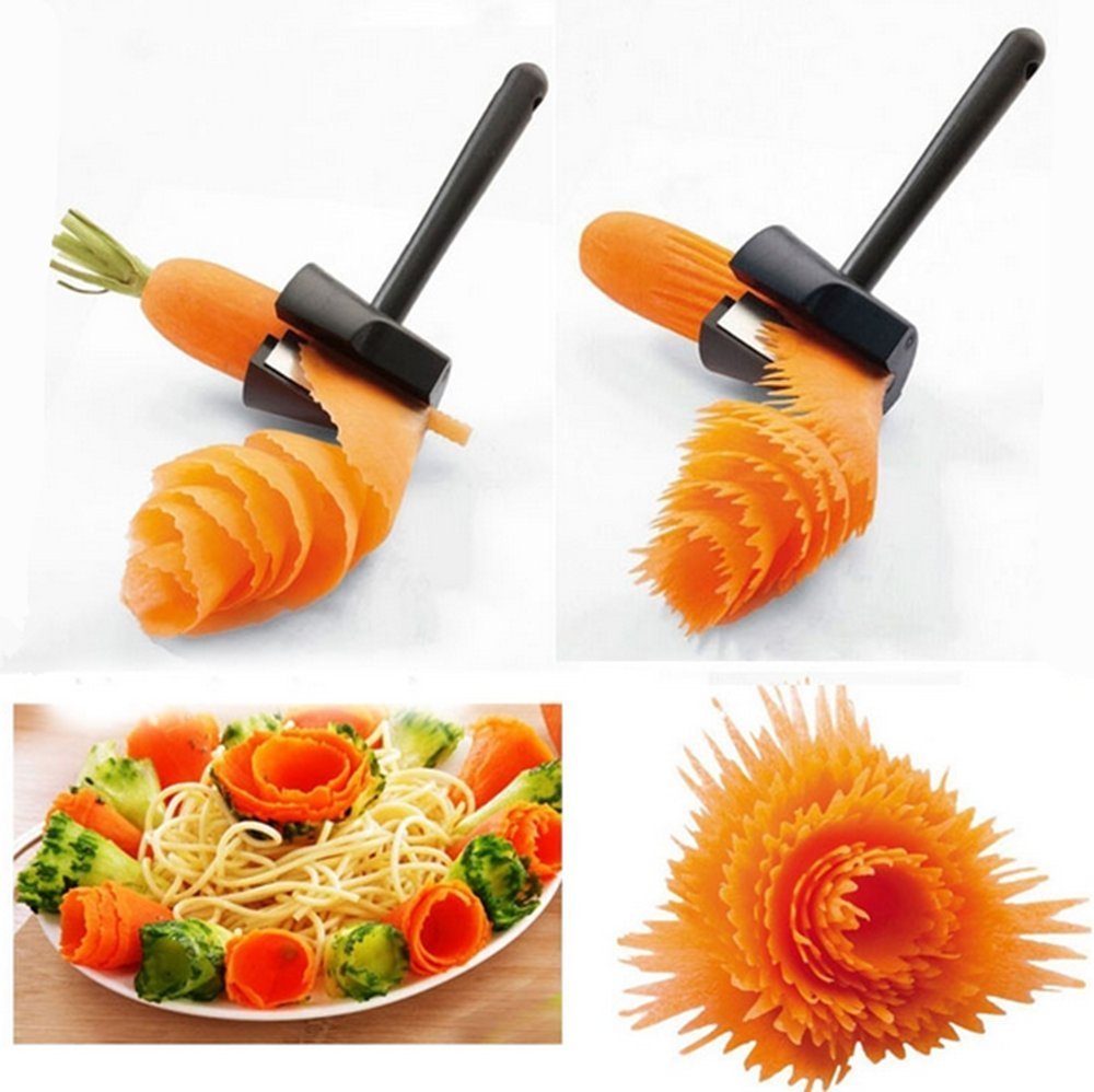 Vegetable Cutter Plastic Spiral Slicers Peeler Fruits Device Kitchen Gadget Accessories Tool - Best idea product