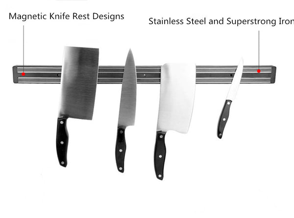 Magnetic Knife Holder wall mounted kitchen accessories black 33/38/50/55cm ORR - Best idea product