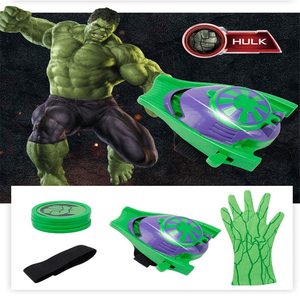 New Marvel Super heroes Spider Man Gloves Laucher Spiderman Batman Wrist Launchers Hulk Toys For Children Christmas Gift Drop - Best idea product