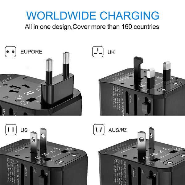 5USB travel adapter Universal Power Adapter Charger worldwide adaptor wall Electric Plugs Sockets Converter for mobile phones - Best idea product