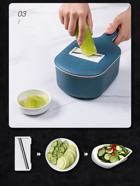 Kitchen Vegetable Chopper Cutter Gadgets Cooking Tools Food Fruit Grater Salad Maker Onion Potato Mandoline Slicer Accessories - Best idea product