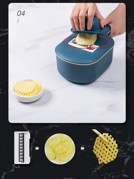 Kitchen Vegetable Chopper Cutter Gadgets Cooking Tools Food Fruit Grater Salad Maker Onion Potato Mandoline Slicer Accessories - Best idea product