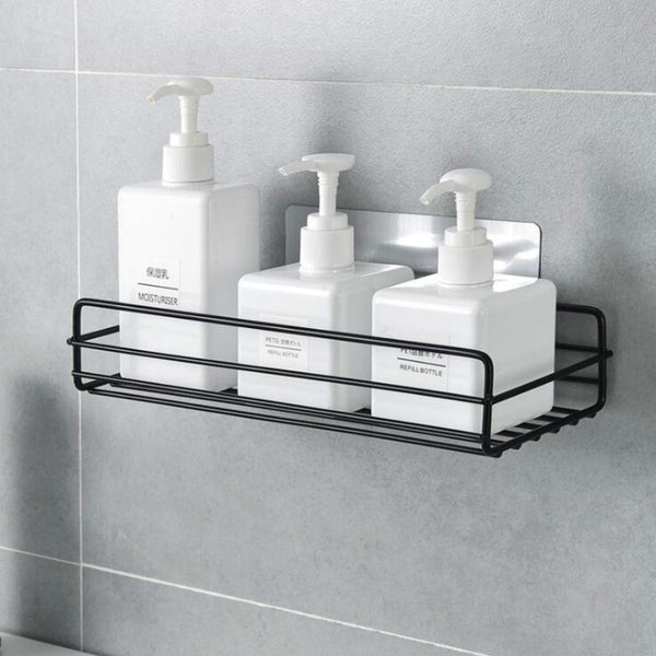 Bathroom Accessories Punch Free Bathroom Shelf Kitchen Organizer Storage Rack Shower Wall Shelf Kitchen Basket Storage Wy112203 - Best idea product