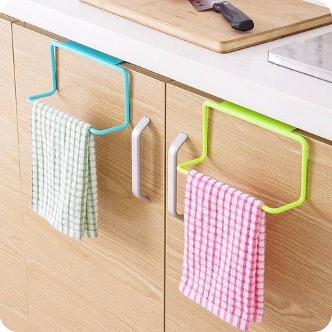 Kitchen Organizer Towel Rack Hanging Holder Bathroom Cabinet Cupboard Hanger Shelf For Kitchen Supplies Accessories #15 - Best idea product