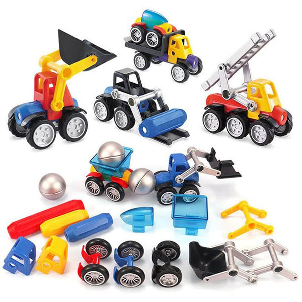 19-56pcs Magnet Toy Sticks & Balls Magnetic Building Blocks Car Kits Construction Toys Designer Educational Toy For Children - Best idea product