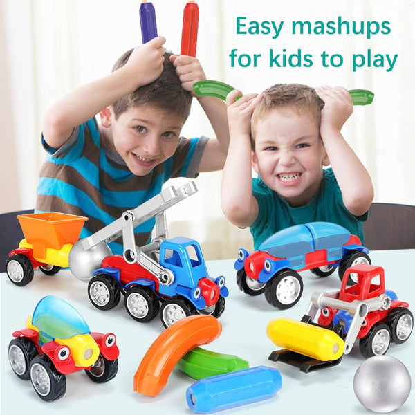 19-56pcs Magnet Toy Sticks & Balls Magnetic Building Blocks Car Kits Construction Toys Designer Educational Toy For Children - Best idea product