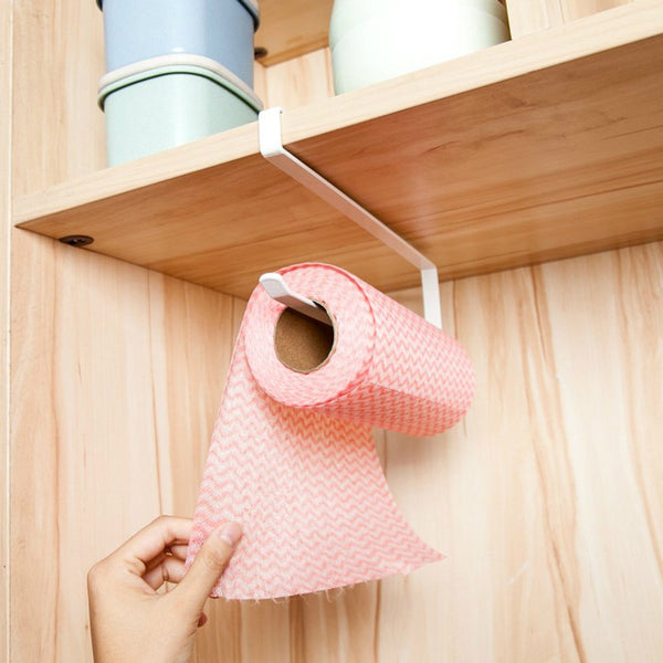 Bathroom Toilet Roll Paper Holder Hanging Organizer Iron Tissue Towel Shelf Kitchen Storage Rack Door Kitchen Accessories - Best idea product