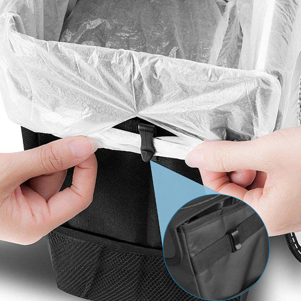 Waterproof Car Trash Can Bin Auto Car Accessories Organizer Garbage Dump For Trash Can Cars Storage Pockets Closeable Portable - Best idea product