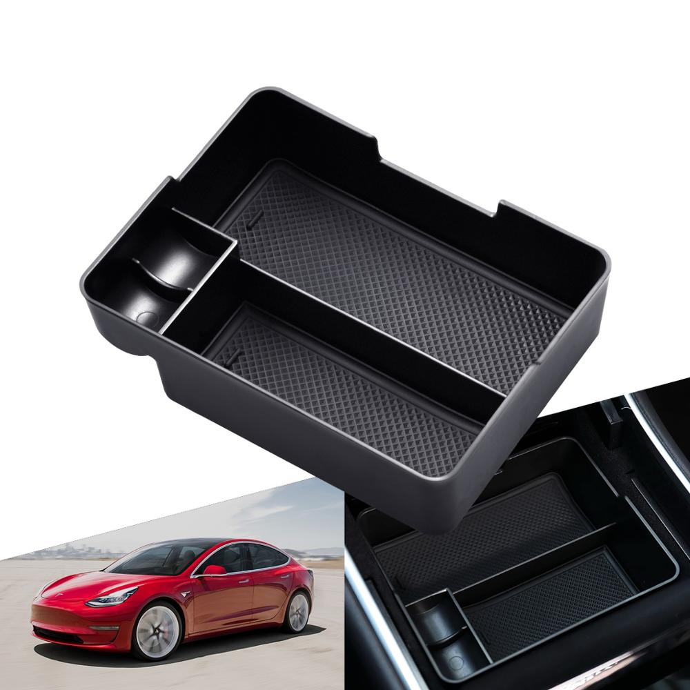 Car Accessories For Tesla Model 3 2017 2018 2019 Auto Armrest Box Storage Organizer Containers Transparent Hidden Holder Box - Best idea product