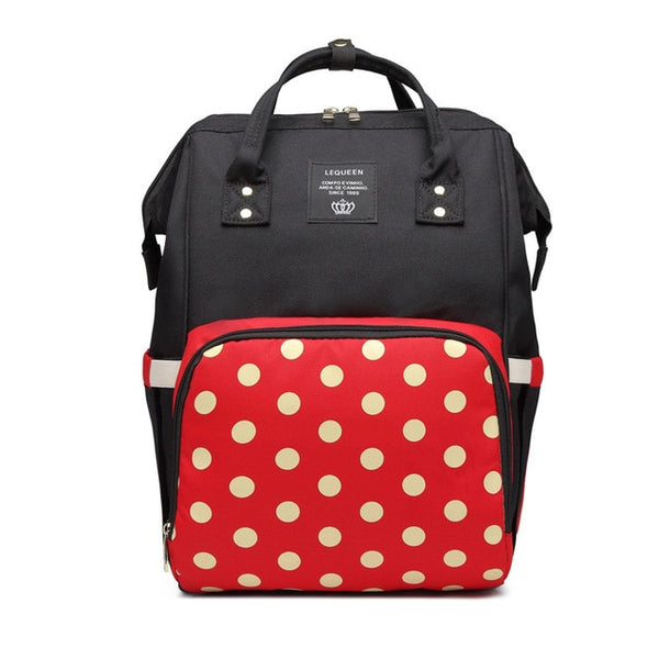 Lequeen moda múmia maternidade saco de fraldas marca grande capacidade saco do bebê mochila viagem designer saco de enfermagem para cuidados com o bebê - Best idea product