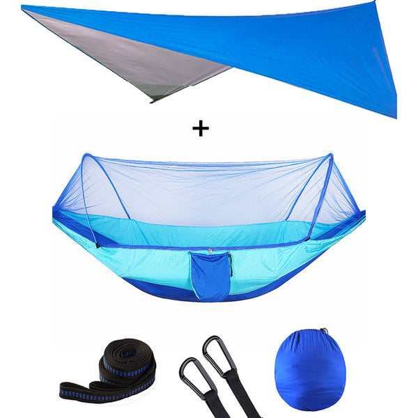 Outdoor Automatic Quick Open Mosquito Net Hammock Tent With Waterproof Canopy Awning Set Hammock Portable Pop-Up - Best idea product