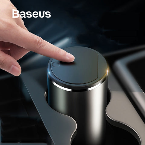 Baseus Alloy Car Trash Can Auto Organizer Storage Bag Car Garbage Bin Ashtray Dust Case Holder Auto Accessories - Best idea product