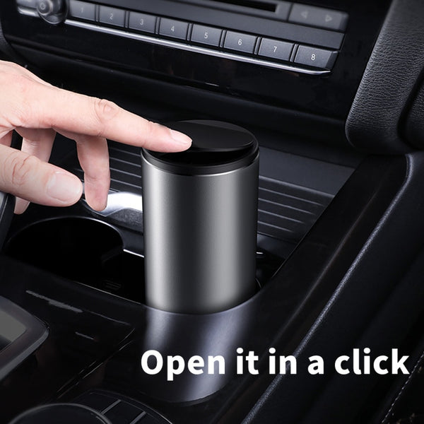 Baseus Alloy Car Trash Can Auto Organizer Storage Bag Car Garbage Bin Ashtray Dust Case Holder Auto Accessories - Best idea product