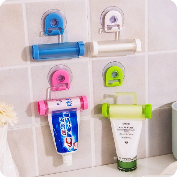 1PC Rolling Tube Toothpaste Squeezer Dispenser Toothpaste Seat Holder Stand Roller Bathroom Set Accessories - Best idea product