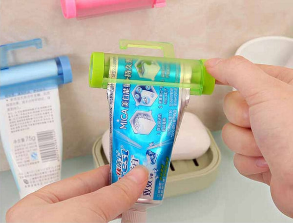 1PC Rolling Tube Toothpaste Squeezer Dispenser Toothpaste Seat Holder Stand Roller Bathroom Set Accessories - Best idea product