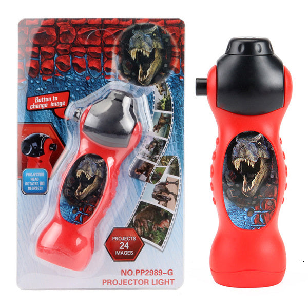 Dinosaur Projector Flashlight Luminous Toy Rotatable Lens Projector Toy with 24 Different Patterns Projector Light Designer. - Best idea product