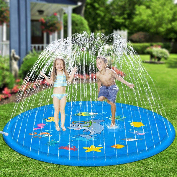 100cm Outdoor Lawn Beach Sea Animal Inflatable Water Spray Kids Sprinkler Play Pad Mat Water Games Beach Mat Cushion Toys - Best idea product