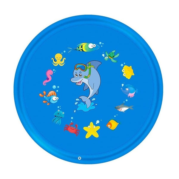 100cm Outdoor Lawn Beach Sea Animal Inflatable Water Spray Kids Sprinkler Play Pad Mat Water Games Beach Mat Cushion Toys - Best idea product