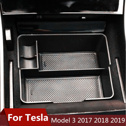 For Tesla Model 3 BlueStar 2017 2018 2019 Accessories Car Central Armrest Storage Box Auto Container Glove Organizer Case - Best idea product