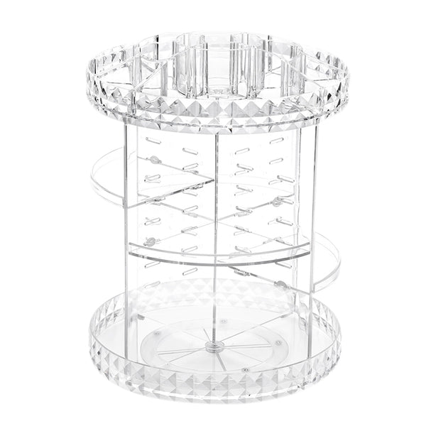 Hot Sale 360 Degree Rotation Transparent Acrylic Cosmetics Storage Box Fashion Spin Multifunction Detachable Makeup Beauty Org - Best idea product