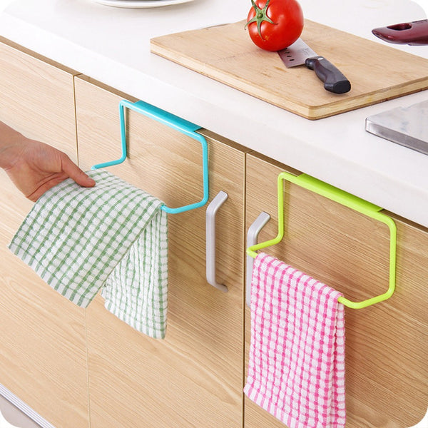 Kitchen Organizer Towel Rack Hanging Holder Bathroom Cabinet Cupboard Hanger Shelf For Kitchen Supplies Accessories #15 - Best idea product