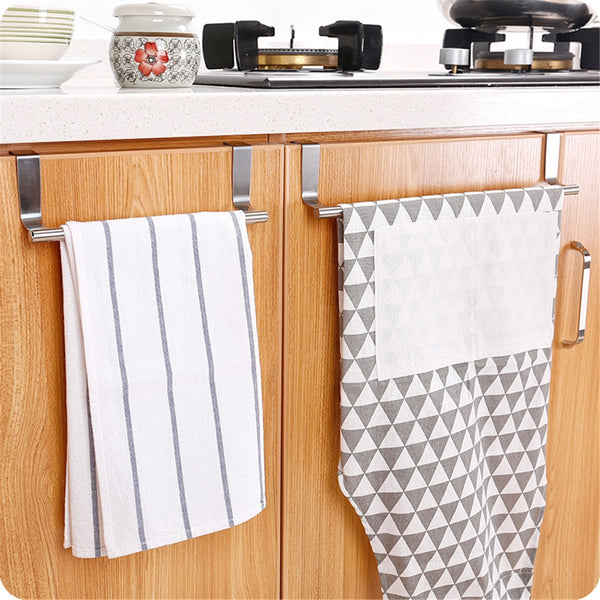 1pc New Wood and Metal Wall Bracket Fashion Towel Rack Storage Box Rag Bracket Plastic Wrap Storage Rack Kitchen Accessorie - Best idea product