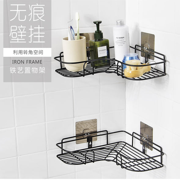 Bathroom Accessories Punch Free Bathroom Shelf Kitchen Organizer Storage Rack Shower Wall Shelf Kitchen Basket Storage Wy112203 - Best idea product