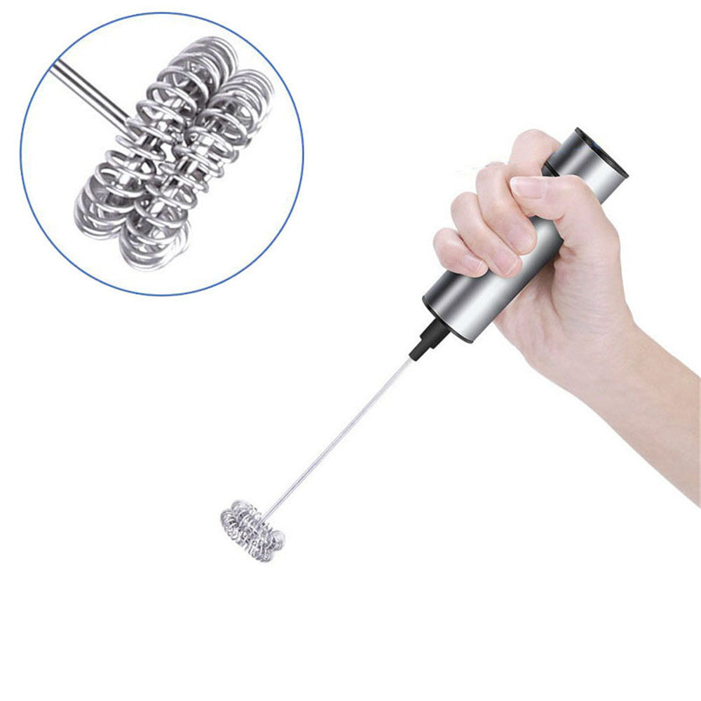 Handheld Electric Stir Stick Blender Milk Frother Foamer Stiring Whisk Head Agitator Mixer Kitchen Coffee Stirrer Maker Tool - Best idea product