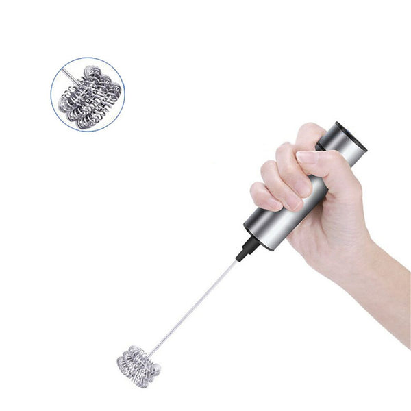 Handheld Electric Stir Stick Blender Milk Frother Foamer Stiring Whisk Head Agitator Mixer Kitchen Coffee Stirrer Maker Tool - Best idea product