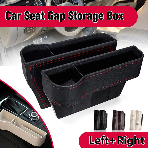 Left / Right Car Seat Crevice Gaps Storage Box ABS Plastic Auto Drink for Pockets Organizers Stowing Tidying Universal - Best idea product