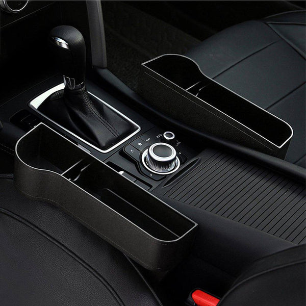 Left / Right Car Seat Crevice Gaps Storage Box ABS Plastic Auto Drink for Pockets Organizers Stowing Tidying Universal - Best idea product