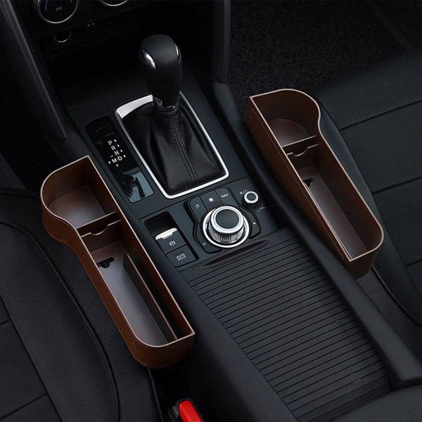 Left / Right Car Seat Crevice Gaps Storage Box ABS Plastic Auto Drink for Pockets Organizers Stowing Tidying Universal - Best idea product