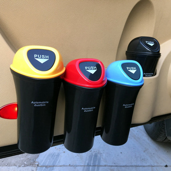 Car Trash Can Organizer Garbage Holder Automobiles Storage Bag Accessories Auto Door Seat Back Visor Trash Bin Paper Dustbin - Best idea product