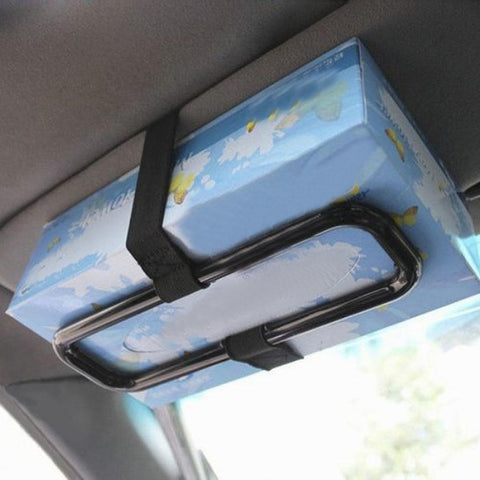 New Portable Car Sun Visor Tissue Paper Box Holder Universal Auto Seat Back Paper Napkin Seat Back Bracket Auto Accessories 4 - Best idea product