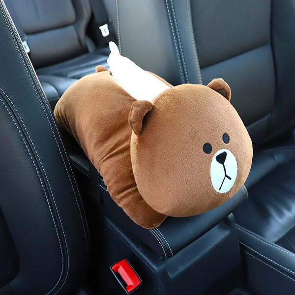 New High Quality Universal Car Armrest Box Tissue Box Creative Cartoon Cute Tissue Box Car Interior Products Car Accessories - Best idea product