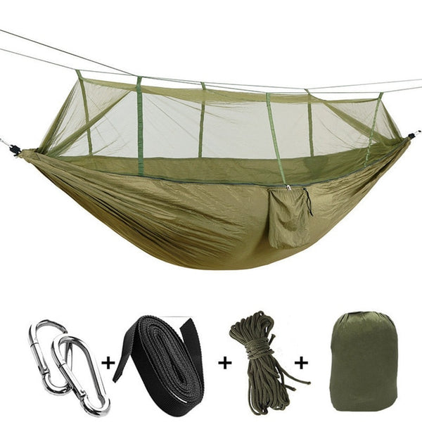 Portable Mosquito Net Hammock Tent With Adjustable Straps And Carabiners Large Stocking  21 Colors In Stock - Best idea product