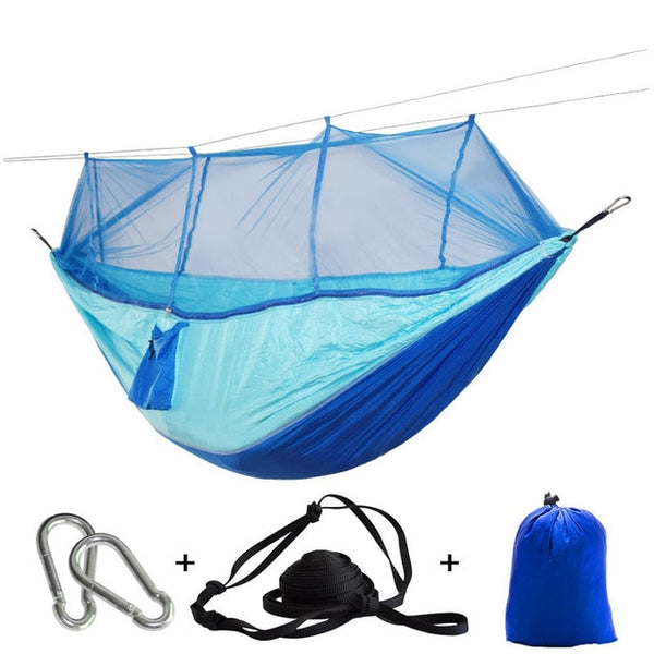 Portable Mosquito Net Hammock Tent With Adjustable Straps And Carabiners Large Stocking  21 Colors In Stock - Best idea product
