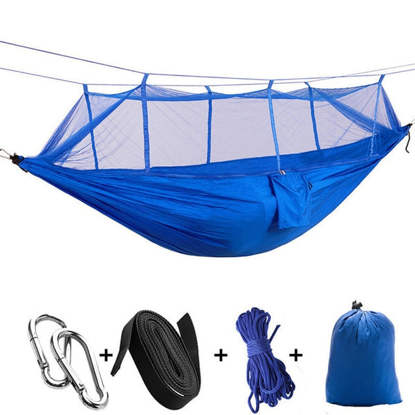 Portable Mosquito Net Hammock Tent With Adjustable Straps And Carabiners Large Stocking  21 Colors In Stock - Best idea product