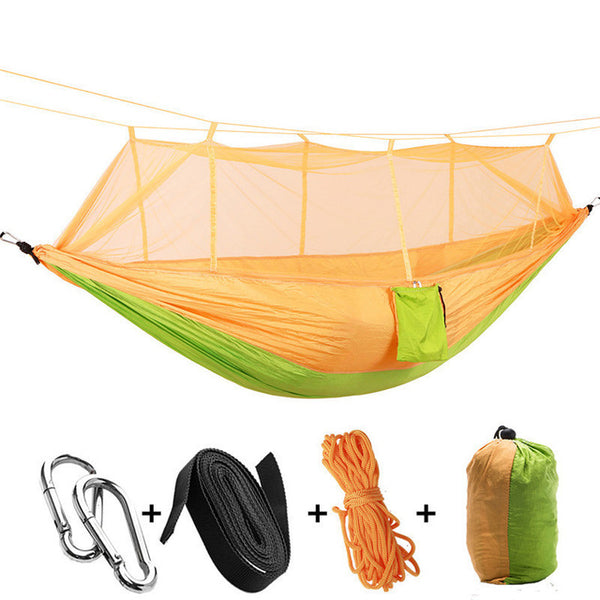Portable Mosquito Net Hammock Tent With Adjustable Straps And Carabiners Large Stocking  21 Colors In Stock - Best idea product