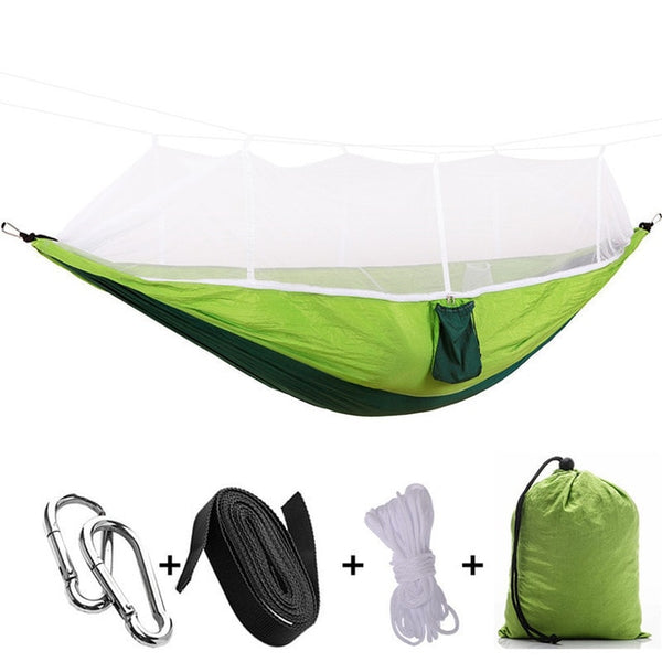Portable Mosquito Net Hammock Tent With Adjustable Straps And Carabiners Large Stocking  21 Colors In Stock - Best idea product