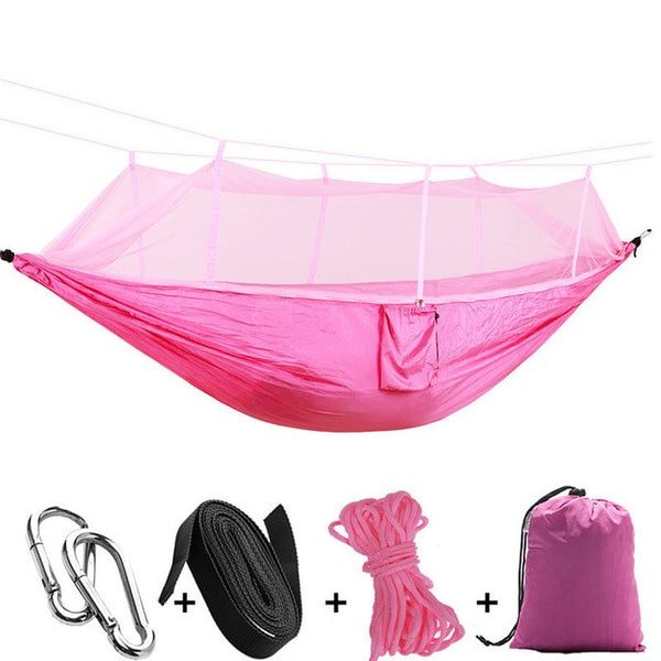 Portable Mosquito Net Hammock Tent With Adjustable Straps And Carabiners Large Stocking  21 Colors In Stock - Best idea product