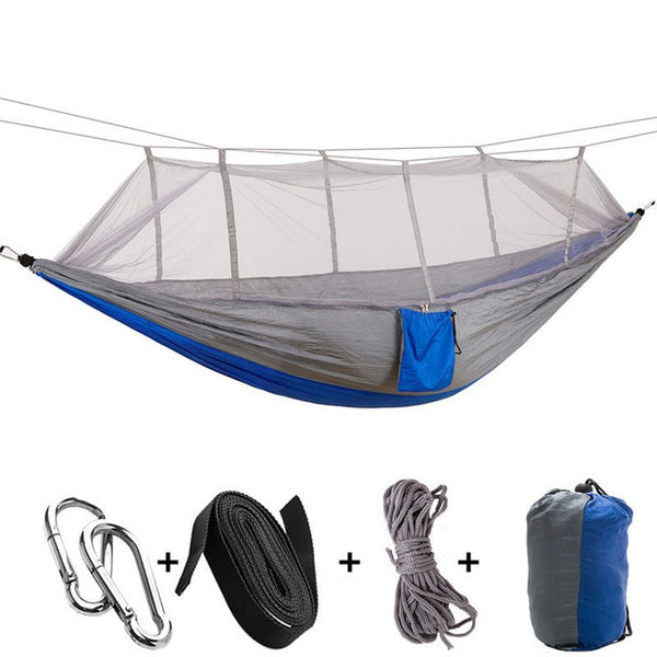 Portable Mosquito Net Hammock Tent With Adjustable Straps And Carabiners Large Stocking  21 Colors In Stock - Best idea product