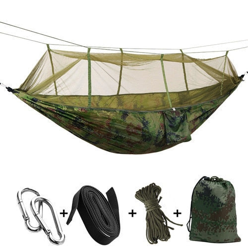 Portable Mosquito Net Hammock Tent With Adjustable Straps And Carabiners Large Stocking  21 Colors In Stock - Best idea product