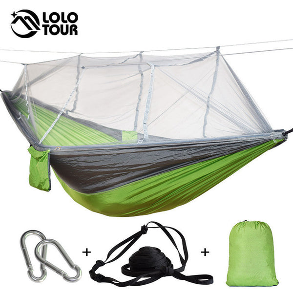 Portable Mosquito Net Hammock Tent With Adjustable Straps And Carabiners Large Stocking  21 Colors In Stock - Best idea product