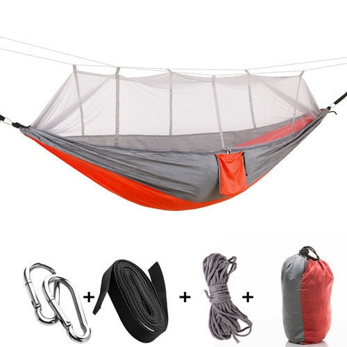 Portable Mosquito Net Hammock Tent With Adjustable Straps And Carabiners Large Stocking  21 Colors In Stock - Best idea product