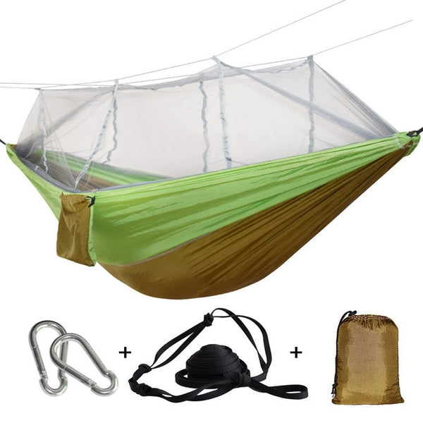 Portable Mosquito Net Hammock Tent With Adjustable Straps And Carabiners Large Stocking  21 Colors In Stock - Best idea product