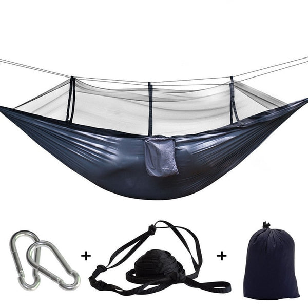 Portable Mosquito Net Hammock Tent With Adjustable Straps And Carabiners Large Stocking  21 Colors In Stock - Best idea product