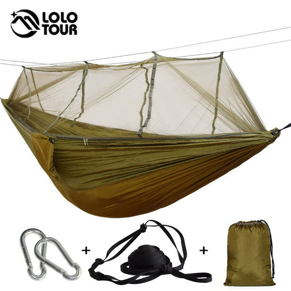 Portable Mosquito Net Hammock Tent With Adjustable Straps And Carabiners Large Stocking  21 Colors In Stock - Best idea product