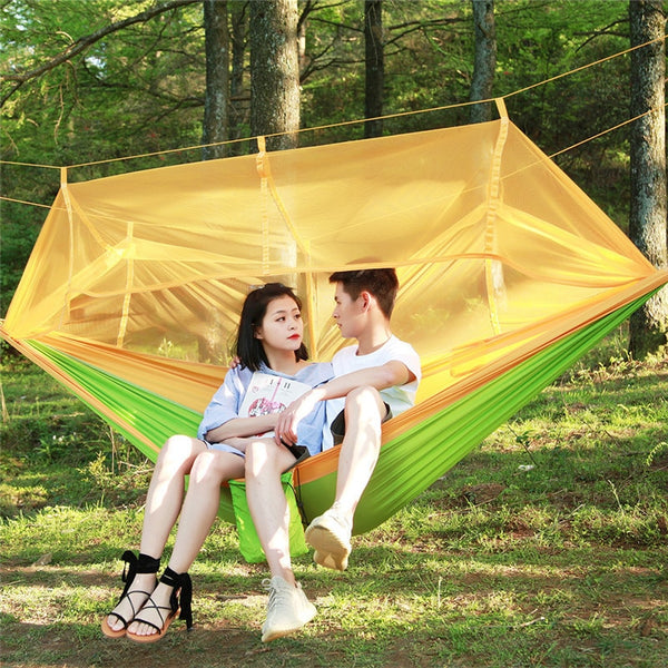 Portable Mosquito Net Hammock Tent With Adjustable Straps And Carabiners Large Stocking  21 Colors In Stock - Best idea product