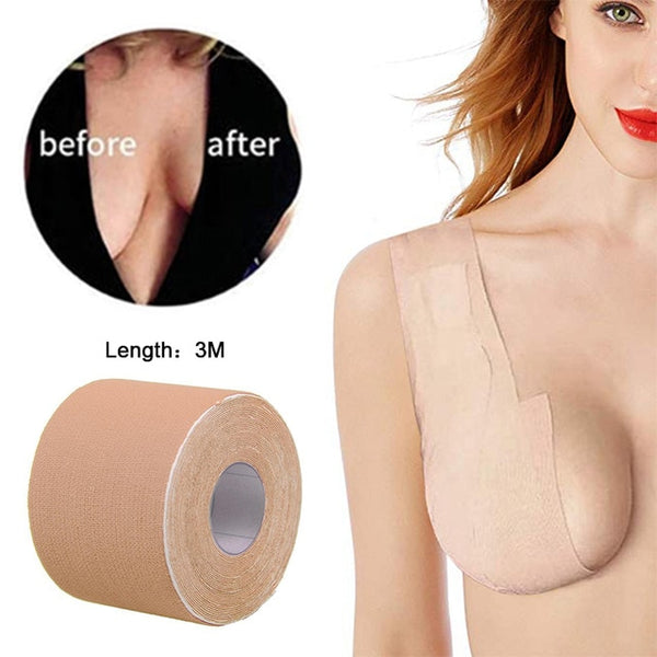 1 Roll 4M Boob Tape Women Breast Nipple Covers Push Up Bra Body Invisible Breast Lift Tape Adhesive Bras Intimates Sexy Bralette - Best idea product